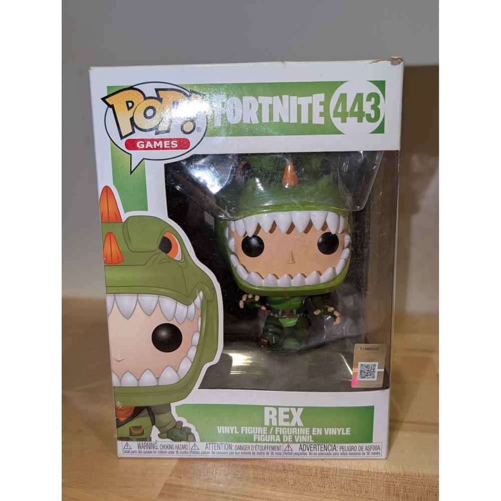 Fortnite Rex Funko Pop! Games Vinyl Figure #443 - Collectible Dinosaur‎ E1